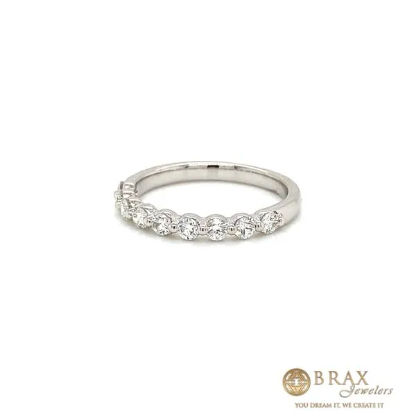 14K White Gold Diamond Wedding Band, 0.50ctw - Brax Jewelers Image 2 Brax Jewelers Newport Beach, CA