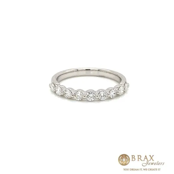 14K White Gold Diamond Wedding Band, 0.50ctw - Brax Jewelers Brax Jewelers Newport Beach, CA
