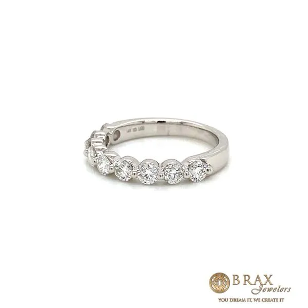 14K White Gold Diamond Wedding Band, 1.00ctw, 4.30g - Brax Jewelers Image 2 Brax Jewelers Newport Beach, CA