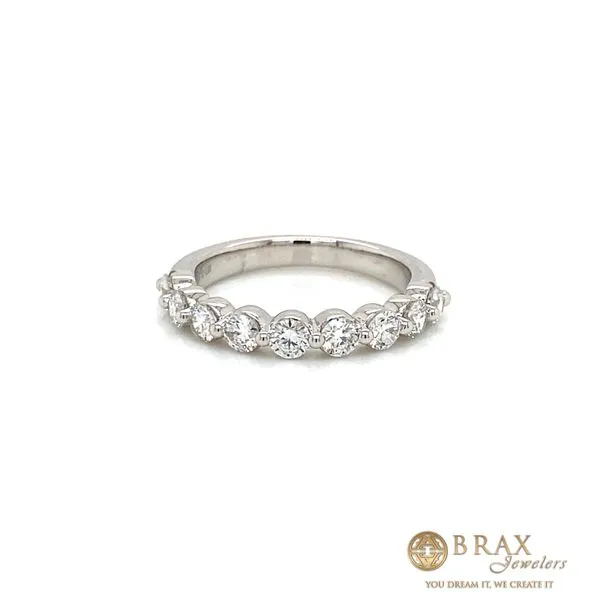 14K White Gold Diamond Wedding Band, 1.00ctw, 4.30g - Brax Jewelers Brax Jewelers Newport Beach, CA