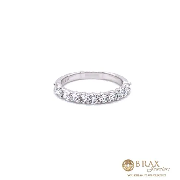 White 14K Gold Diamond Wedding Band, 0.75ctw - Brax Jewelers Brax Jewelers Newport Beach, CA