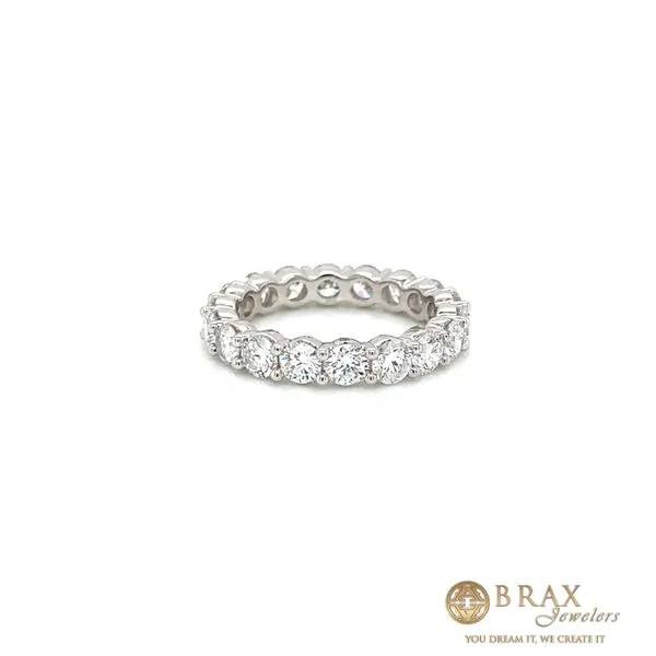 14K White Gold Eternity Diamond Wedding Band, 2.49ctw - Brax Jewelers Brax Jewelers Newport Beach, CA