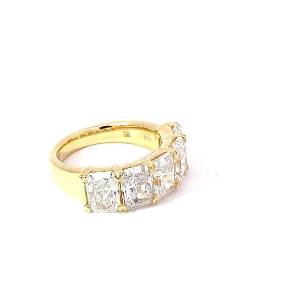 18K Yellow Gold Diamond Wedding Band, 5.17ctw Radiant Cut - Brax Jewelers Image 2 Brax Jewelers Newport Beach, CA