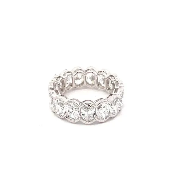 14K White Gold Diamond Wedding Band, 5.00ctw Oval Cut - Brax Jewelers Brax Jewelers Newport Beach, CA