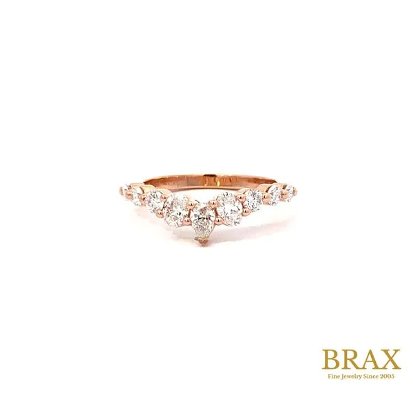 14K Rose Gold Diamond Wedding Band, 0.82ctw, Size 4 - Brax Jewelers Brax Jewelers Newport Beach, CA