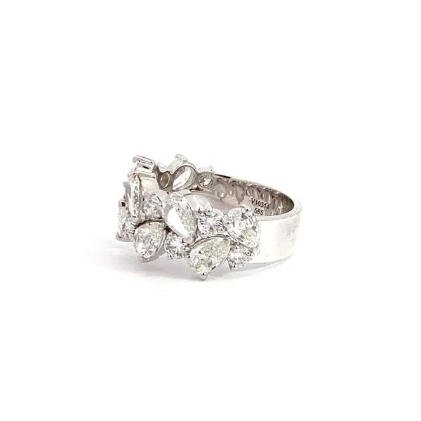 Christopher Design 1.98 Lady's  Diamond Wedding Bands 14 Karat White Gold - Brax Jewelers Image 3 Brax Jewelers Newport Beach, CA