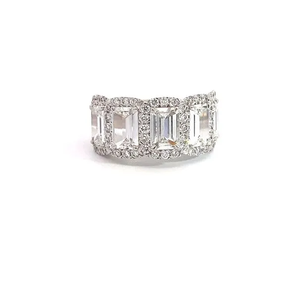 Christopher Design 3.15 Lady's Diamond Wedding Bands 14 Karat White Gold L204-5-XLEC300 - Brax Jewelers Brax Jewelers Newport Beach, CA