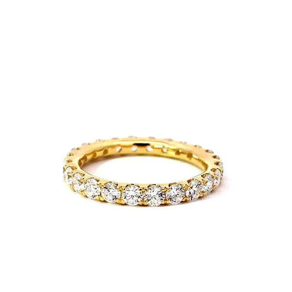 Lady's 14 Karat Yellow Gold Eternity Lab Grown Diamond Wedding Band With 1.50Tw Round F VS Diamonds Brax Jewelers Newport Beach, CA