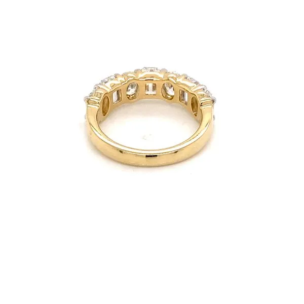 14K Yellow Gold Diamond Wedding Band, 3.04ctw, Emerald and Oval Cut - Brax Jewelers Image 3 Brax Jewelers Newport Beach, CA