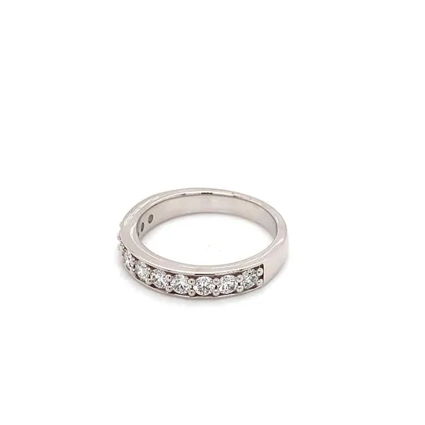 14k White Gold Channel Set Lab Grown Diamond Wedding Band 0.75 Carats Image 4 Brax Jewelers Newport Beach, CA