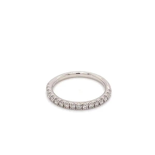 14k White Gold Lab Grown Diamond Wedding Band 0.34 Carats Image 5 Brax Jewelers Newport Beach, CA