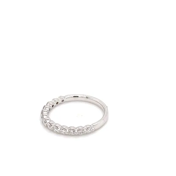 14k White Gold Lab Grown Diamond Wedding Band 0.50 Carats Image 3 Brax Jewelers Newport Beach, CA