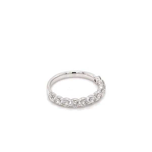 14k White Gold Lab Grown Diamond Wedding Band 0.75 Carats Image 2 Brax Jewelers Newport Beach, CA