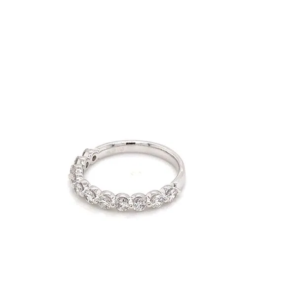 14k White Gold Lab Grown Diamond Wedding Band 0.75 Carats Image 3 Brax Jewelers Newport Beach, CA