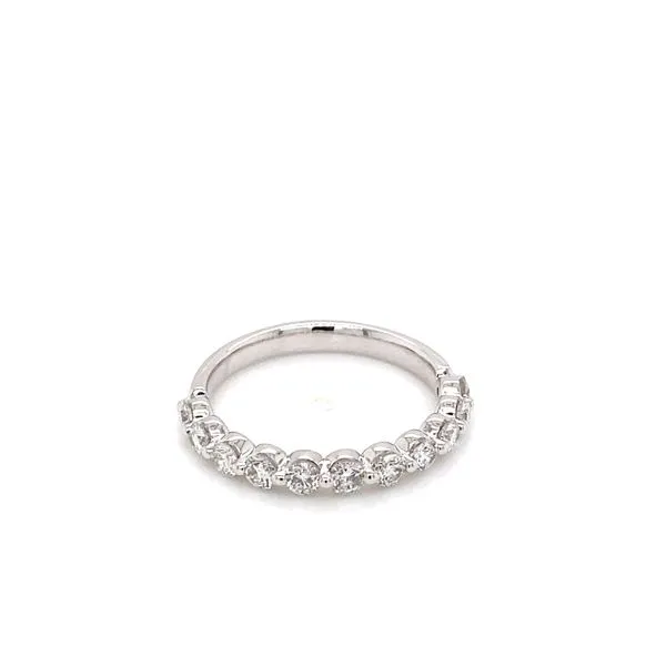 14k White Gold Lab Grown Diamond Wedding Band 0.75 Carats Image 5 Brax Jewelers Newport Beach, CA