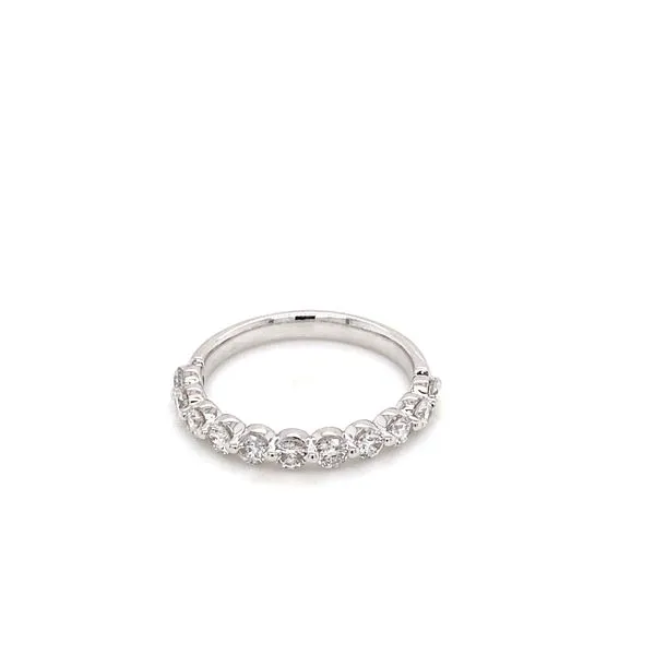 14k White Gold Lab Grown Diamond Wedding Band 0.75 Carats Brax Jewelers Newport Beach, CA