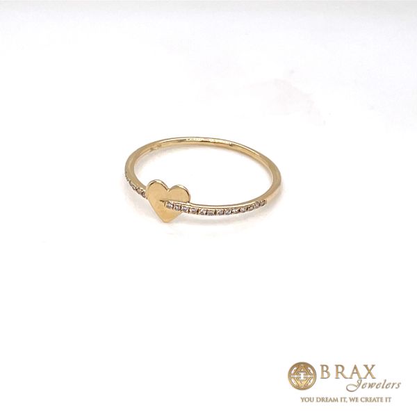 14K Yellow Gold Heart Fashion Ring Image 2 Brax Jewelers Newport Beach, CA