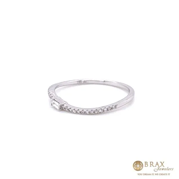 14K White Gold Diamond Baguette Fashion Ring Image 2 Brax Jewelers Newport Beach, CA