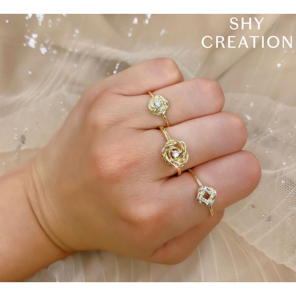 14K Yellow Gold Love Knot Diamond Fashion Ring Image 4 Brax Jewelers Newport Beach, CA