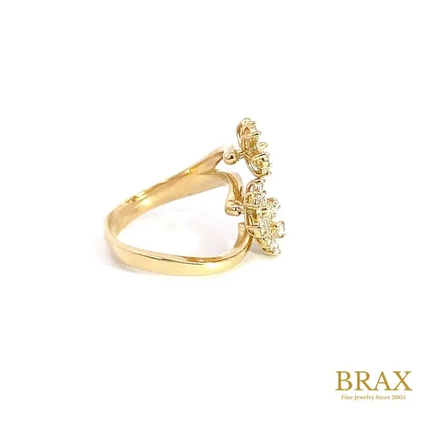 Lady's 14 Karat Yellow Gold Diamond Fashion Ring With 0.55Tw Round Diamonds, Ring Size 6.5 - Brax Jewelers Image 2 Brax Jewelers Newport Beach, CA