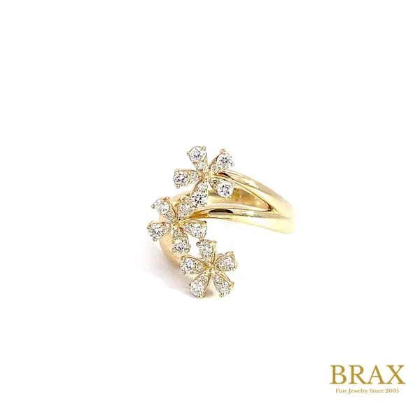 Lady's 14 Karat Yellow Gold Diamond Fashion Ring With 0.55Tw Round Diamonds, Ring Size 6.5 - Brax Jewelers Brax Jewelers Newport Beach, CA