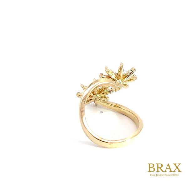 Lady's 14 Karat Yellow Gold Diamond Fashion Ring with 0.60ctw Round Diamonds, 5.10 Grams - Brax Jewelers Image 3 Brax Jewelers Newport Beach, CA