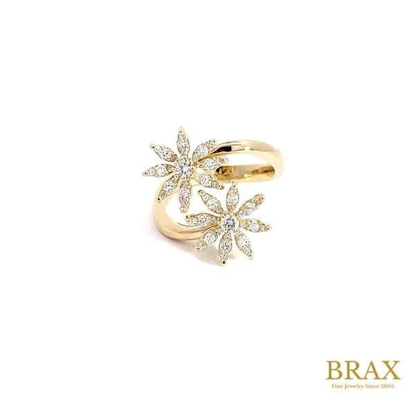 Lady's 14 Karat Yellow Gold Diamond Fashion Ring with 0.60ctw Round Diamonds, 5.10 Grams - Brax Jewelers Brax Jewelers Newport Beach, CA