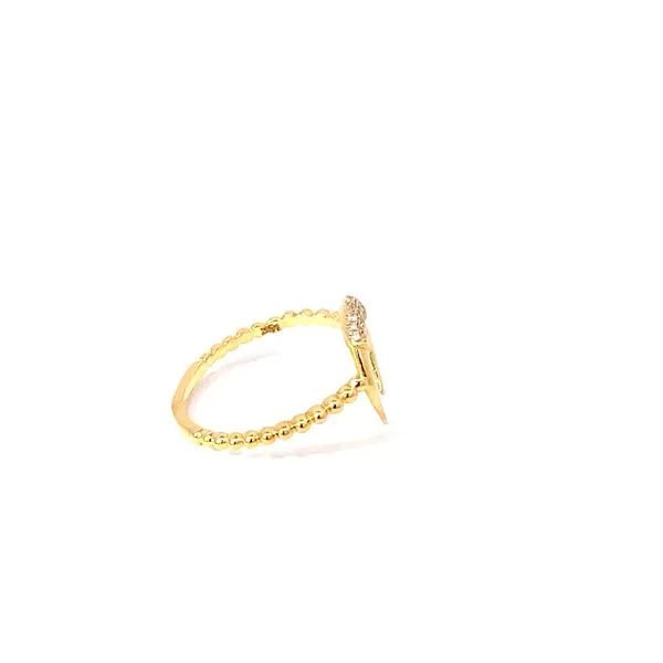 Lady's 18K Yellow Gold Fashion Ring with 1.10ctw Round Diamonds - Brax Jewelers Image 4 Brax Jewelers Newport Beach, CA
