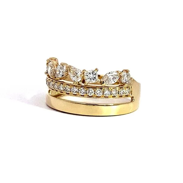 Lady's14 Karat Yellow Gold Diamond Fashion Ring Image 5 Brax Jewelers Newport Beach, CA
