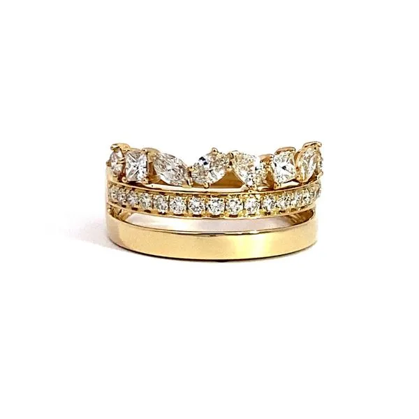 Lady's14 Karat Yellow Gold Diamond Fashion Ring Brax Jewelers Newport Beach, CA