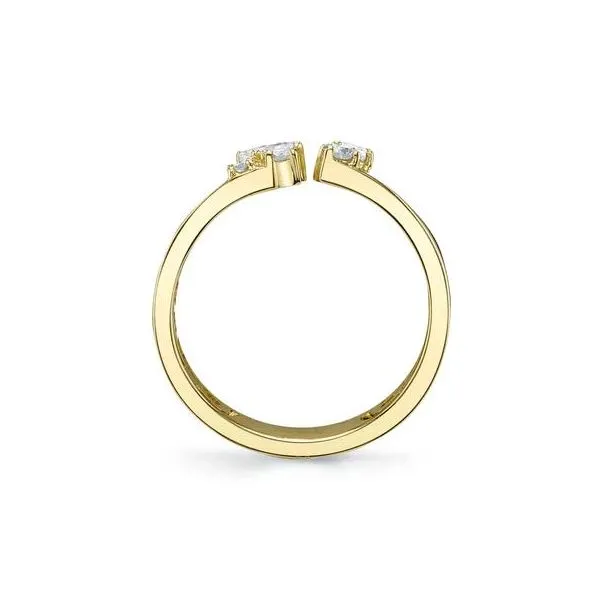 Lady's 14 Karat Yellow Gold Diamond Fashion Ring With 0.61Tw Pear, Oval, And Round Cut Diamonds SC22009082 - Brax jewelers Image 3 Brax Jewelers Newport Beach, CA
