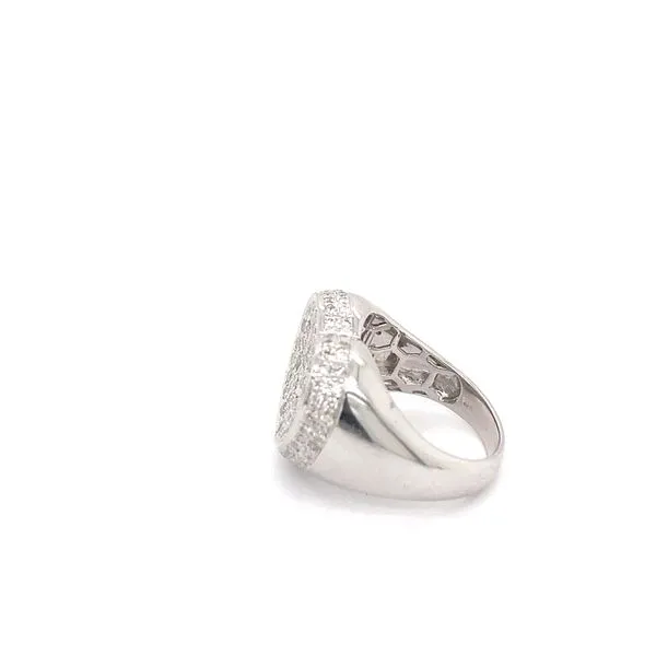 Lady's 18 Karat White Gold Heart Shaped Diamond Fashion Ring with 1.45ctw Round Diamonds - Brax Jewelers Image 2 Brax Jewelers Newport Beach, CA