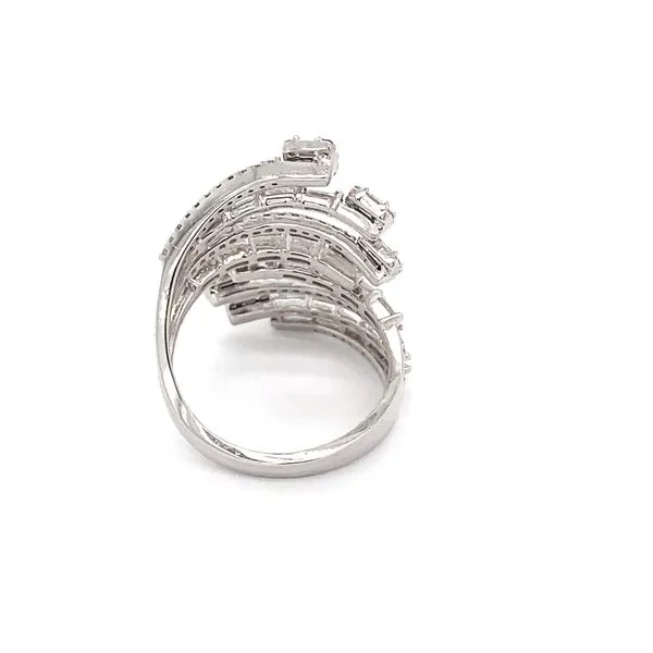 Lady's 18 Karat White Gold Diamond Fashion Ring with 1.40ctw Various Shapes Diamonds - Brax Jewelers Image 3 Brax Jewelers Newport Beach, CA