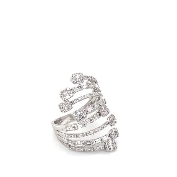 Lady's 18 Karat White Gold Diamond Fashion Ring with 1.40ctw Various Shapes Diamonds - Brax Jewelers Image 2 Brax Jewelers Newport Beach, CA