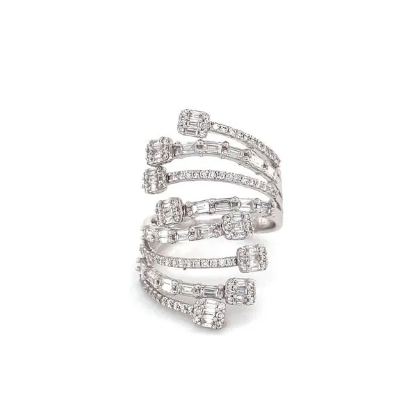 Lady's 18 Karat White Gold Diamond Fashion Ring with 1.40ctw Various Shapes Diamonds - Brax Jewelers Brax Jewelers Newport Beach, CA