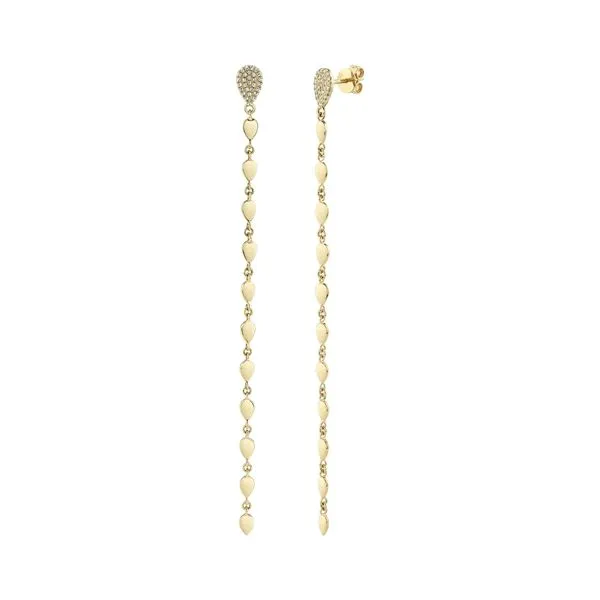 Lady's Drop Natural Diamond Earrings 14 Karat Yellow Gold SC55007297 - Brax jewelers Brax Jewelers Newport Beach, CA