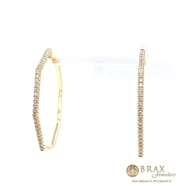 Lady's Natural Diamond Earrings 14 Karat Yellow Gold EG14516Y45JJ - Brax jewelers Image 2 Brax Jewelers Newport Beach, CA
