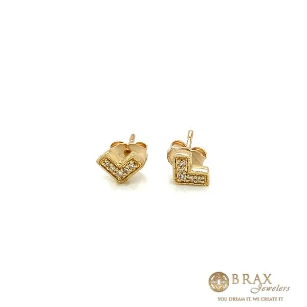 Victorious "V" Petite Earrings Brax Jewelers Newport Beach, CA