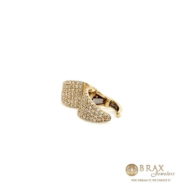 Lady's Natural Diamond Earrings 14 Karat Yellow Gold ED1936-310 - Brax jewelers Image 2 Brax Jewelers Newport Beach, CA