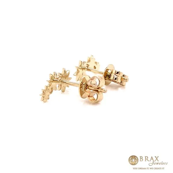 Lady's Stud Natural Diamond Earrings 14 Karat Yellow Gold SC55006158 - Brax jewelers Image 2 Brax Jewelers Newport Beach, CA