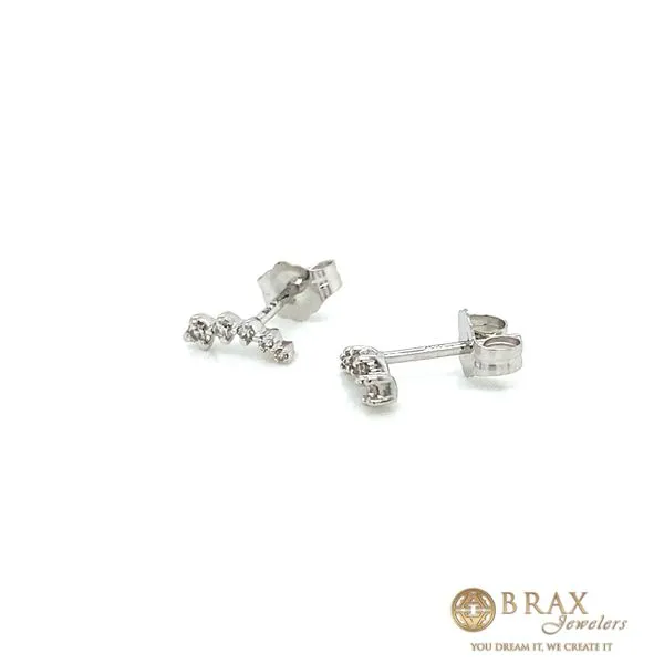 Lady's Climber Petite Natural Diamond Earrings 10 Karat Yellow Gold 649C8TSERYG - Brax jewelers Image 3 Brax Jewelers Newport Beach, CA