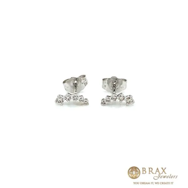 Lady's Climber Petite Natural Diamond Earrings 10 Karat Yellow Gold 649C8TSERYG - Brax jewelers Brax Jewelers Newport Beach, CA