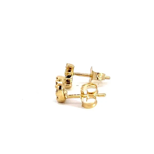 Lady's Natural Diamond Earrings 10 Karat Yellow Gold 642A9TSERYG - Brax jewelers Image 3 Brax Jewelers Newport Beach, CA