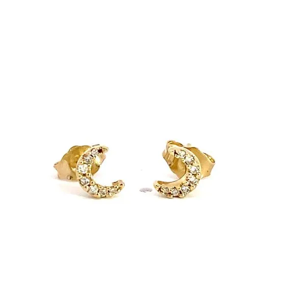 Lady's Natural Diamond Earrings 10 Karat Yellow Gold 642A9TSERYG - Brax jewelers Brax Jewelers Newport Beach, CA