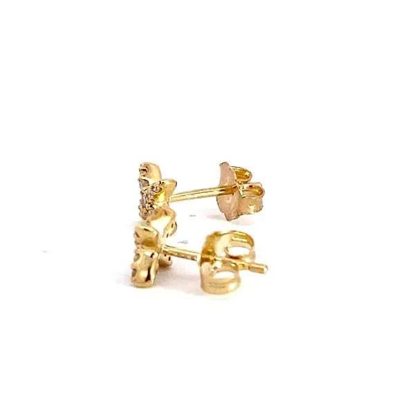 Lady's Natural Diamond Earrings 10 Karat Yellow Gold 648A8TSERYG - Brax jewelers Image 3 Brax Jewelers Newport Beach, CA