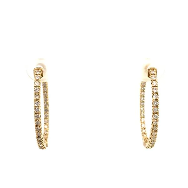 Lady's Natural Diamond Earrings 18 Karat Yellow Gold E68369 - Brax jewelers Brax Jewelers Newport Beach, CA