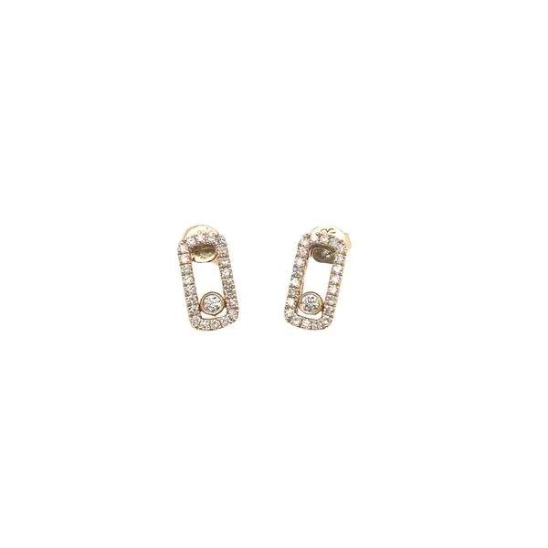 Lady's Natural Diamond Earrings 14 Karat Yellow Gold ED4409-302 - Brax jewelers Brax Jewelers Newport Beach, CA