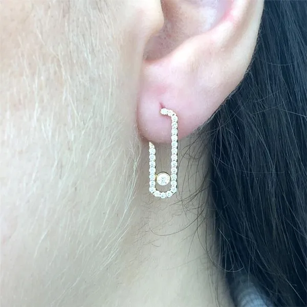 Lady's Natural Diamond Earrings 18 Karat Yellow Gold ED3525-302 - Brax jewelers Image 2 Brax Jewelers Newport Beach, CA