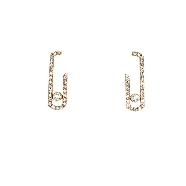 Lady's Natural Diamond Earrings 18 Karat Yellow Gold ED3525-302 - Brax jewelers Brax Jewelers Newport Beach, CA