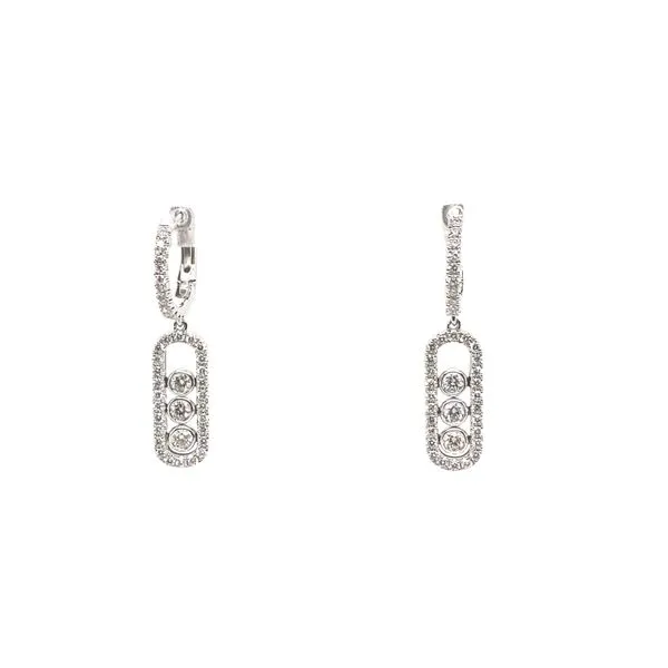 Lady's Natural Diamond Earrings 14 Karat White Gold ED4387-302 - Brax jewelers Brax Jewelers Newport Beach, CA